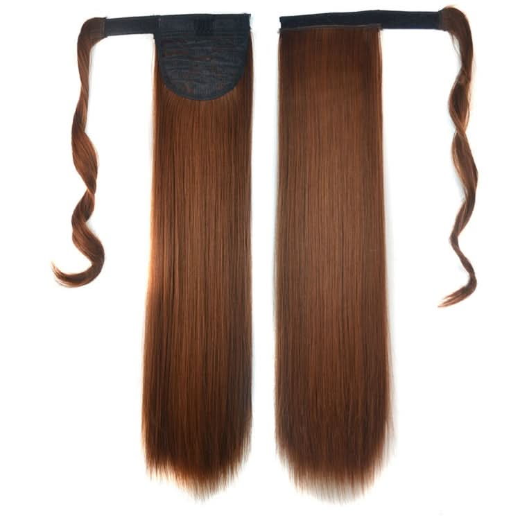 2M30# Invisible Seamless Bandage-style  Wig Long Straight Hair Wig Ponytail-Reluova