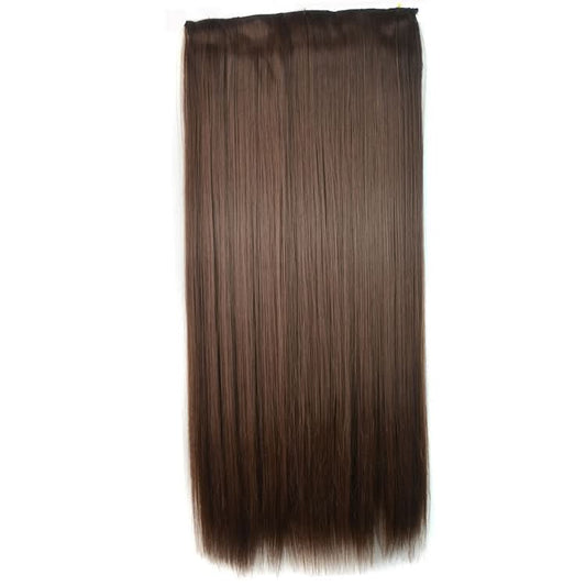 8# One-piece Seamless Five-clip Wig Long Straight Wig Piece-Reluova