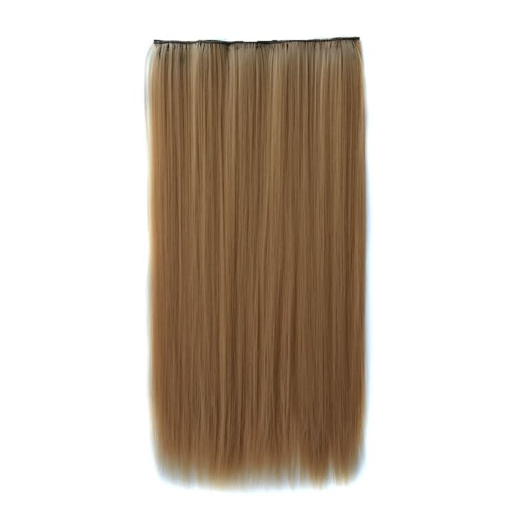 22# One-piece Seamless Five-clip Wig Long Straight Wig Piece-Reluova