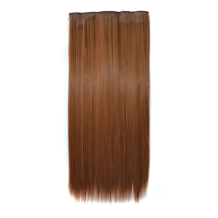 27# One-piece Seamless Five-clip Wig Long Straight Wig Piece-Reluova