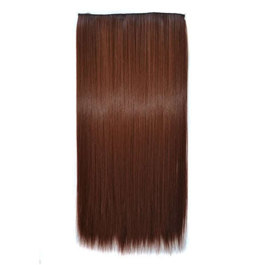 33# One-piece Seamless Five-clip Wig Long Straight Wig Piece-Reluova