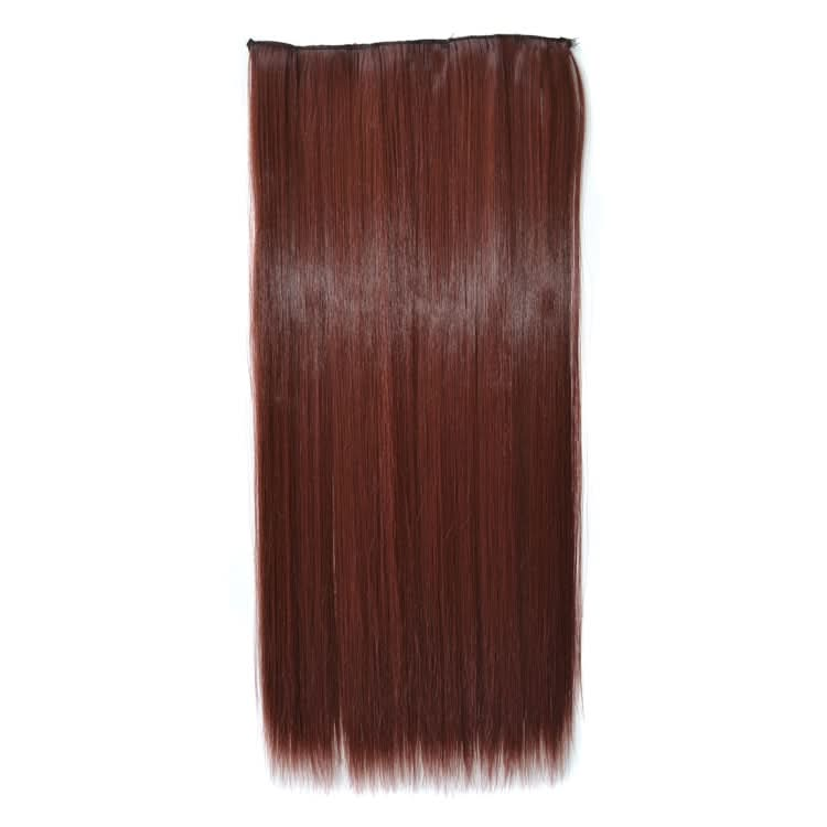 33M35# One-piece Seamless Five-clip Wig Long Straight Wig Piece-Reluova