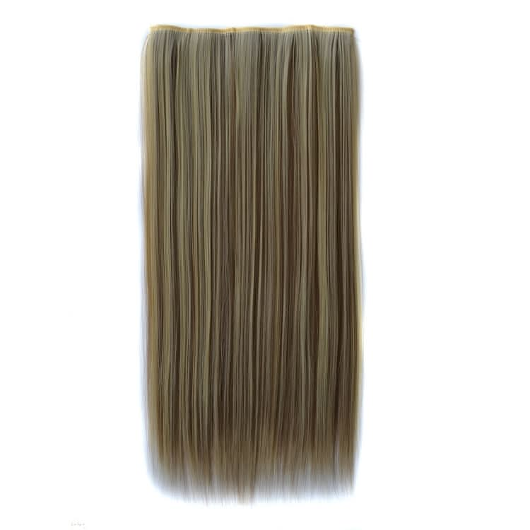 613H18# One-piece Seamless Five-clip Wig Long Straight Wig Piece-Reluova