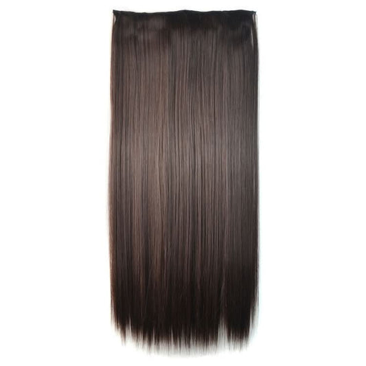 4B# One-piece Seamless Five-clip Wig Long Straight Wig Piece-Reluova