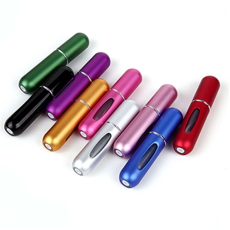 5ml Portable Mini Aluminum Refillable Perfume Bottle Atomizer Cosmetic Container, Random Color Delivery-Reluova