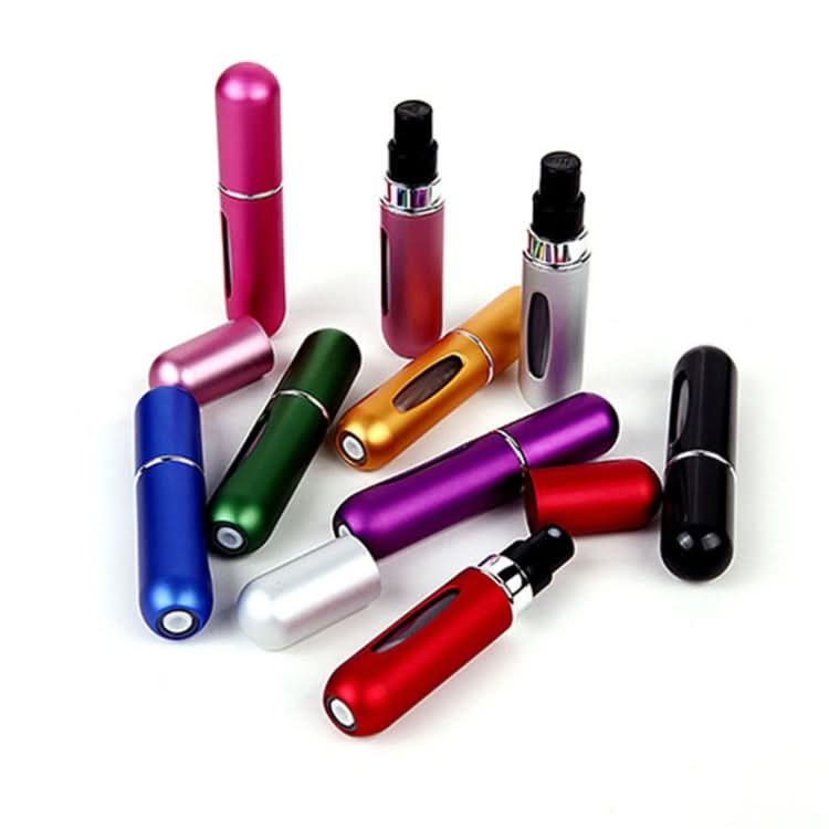 5ml Portable Mini Aluminum Refillable Perfume Bottle Atomizer Cosmetic Container, Random Color Delivery-Reluova