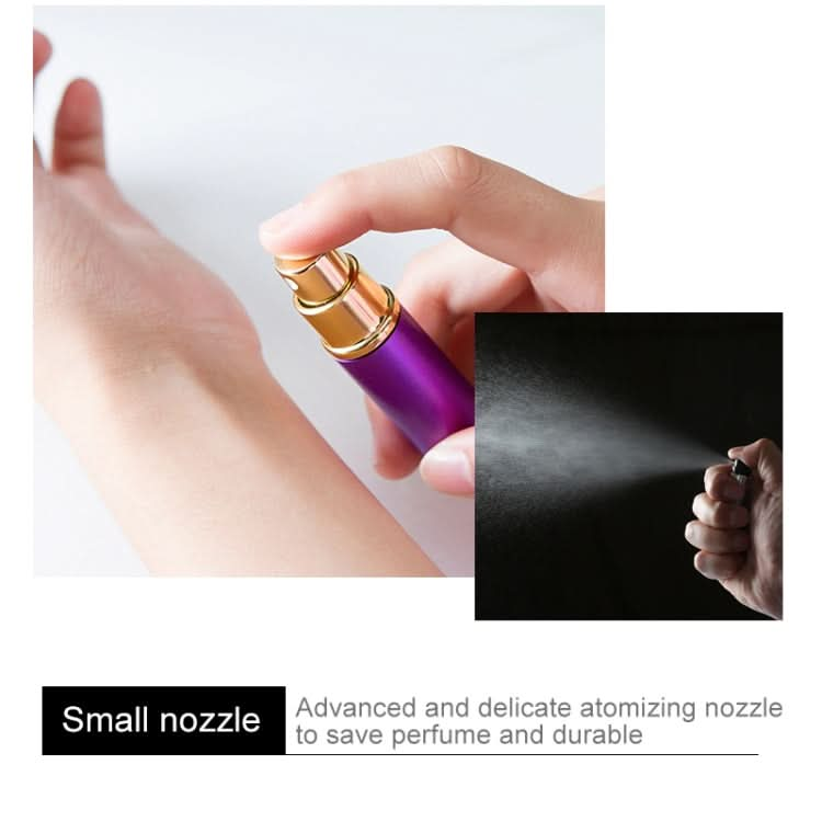 5ml Portable Mini Aluminum Refillable Perfume Bottle Atomizer Cosmetic Container, Random Color Delivery-Reluova