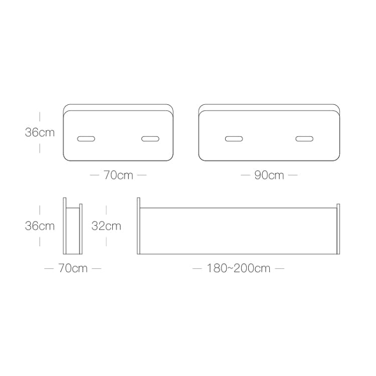 Creative Folding Single Bed, Size: Width: 200x90cm