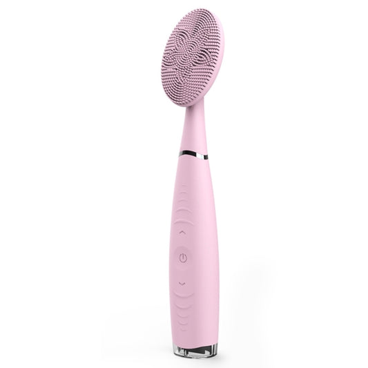 LSHOW YJK038 IPX6 Waterproof Hand-held Intelligent High Frequency Vibration Silicone Facial Cleaning Instrument