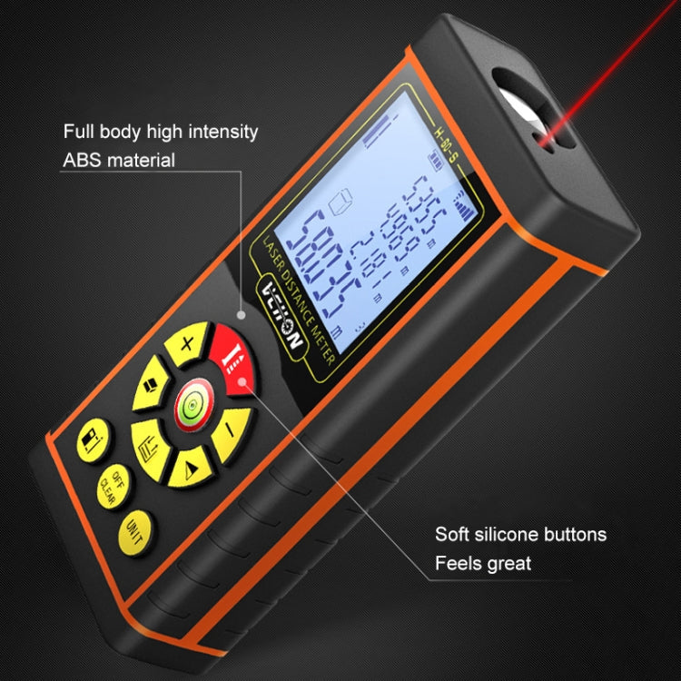 VCHON 40m Handheld Rechargeable Voice Laser Rangefinder High Precision Infrared Room Measuring Instrument Electronic Laser Ruler