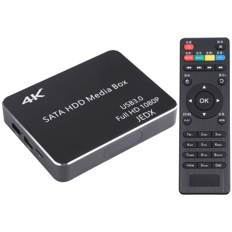 X8 UHD 4K Android 4.4.2 Media Player TV Box wtih Remote Control, RK3229 Quad Core up to 1.5GHz, RAM: 1GB, ROM: 8GB, Support WiFi, USB 3.0, HD Media Interface, TF Card, US Plug