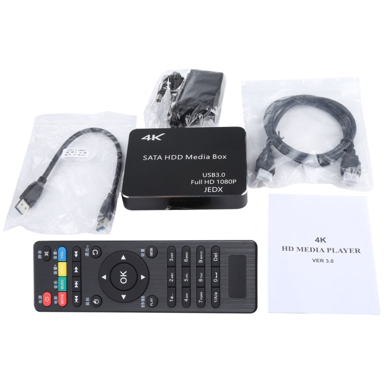 X8 UHD 4K Android 4.4.2 Media Player TV Box wtih Remote Control, RK3229 Quad Core up to 1.5GHz, RAM: 1GB, ROM: 8GB, Support WiFi, USB 3.0, HD Media Interface, TF Card, US Plug