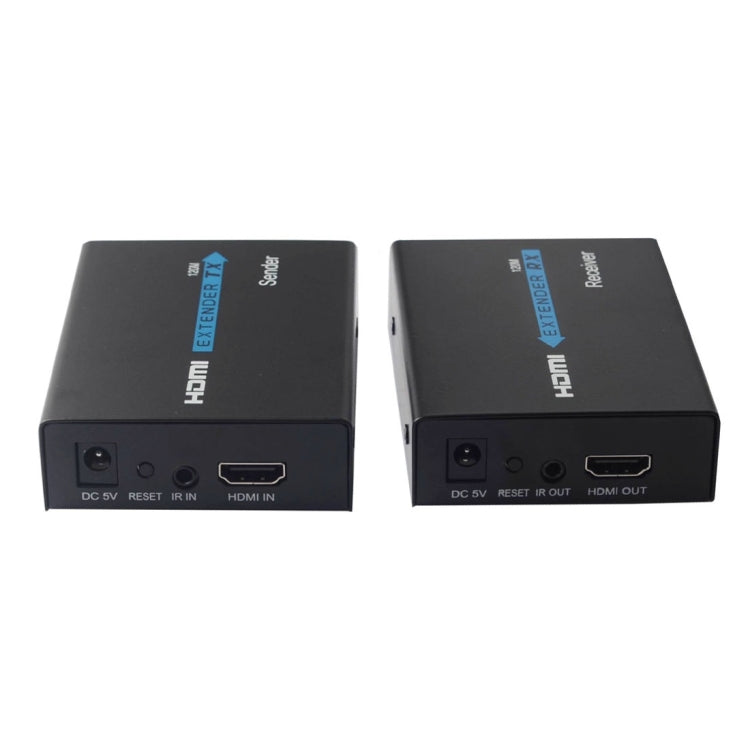 HDMI Extender (Receiver & Sender) over Single UTP CAT5e/6 Cable, Transmission Distance: 120m(Black) My Store