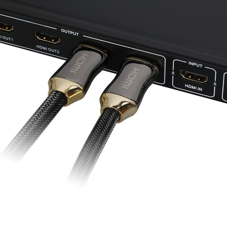 1m Metal Body HDMI 2.0 High Speed HDMI 19 Pin Male to HDMI 19 Pin Male Connector Cable-Reluova