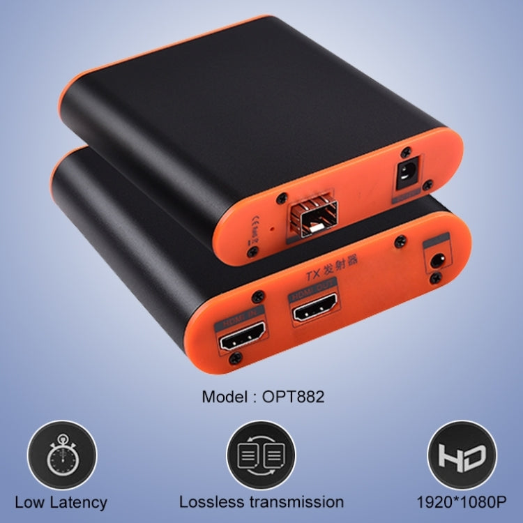 OPT882 HDMI Extender (Receiver & Sender) Fiber Optic Extender , Transmission Distance: 20KM