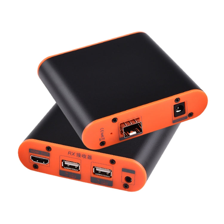 OPT882-KVM HDMI Extender (Receiver & Sender) Fiber Optic Extender with USB Port and KVM Function, Transmission Distance: 20KM