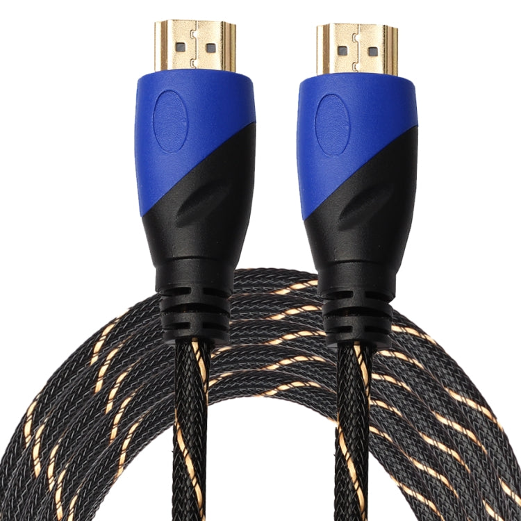 5m HDMI 1.4 Version 1080P Woven Net Line Blue Black Head HDMI Male to HDMI Male Audio Video Connector Adapter Cable My Store