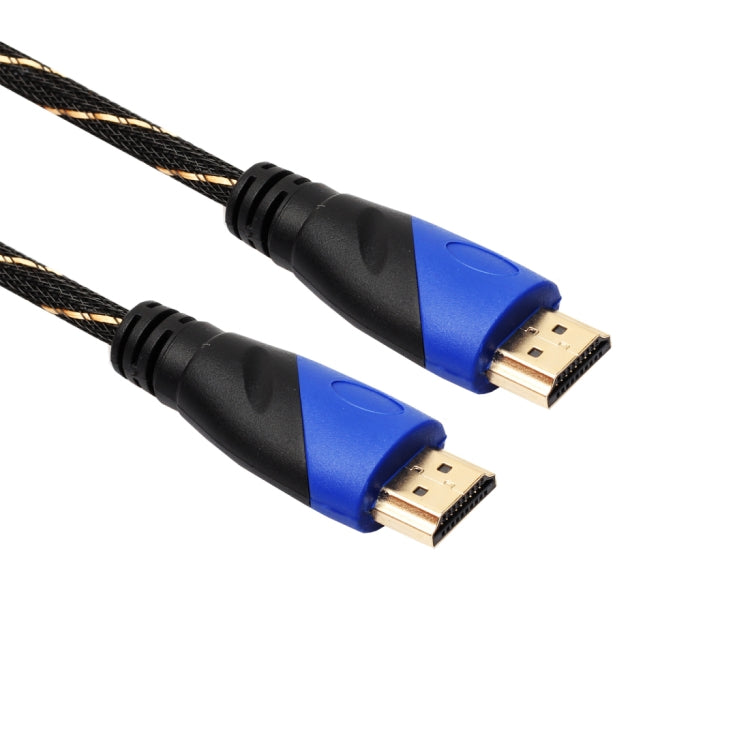 5m HDMI 1.4 Version 1080P Woven Net Line Blue Black Head HDMI Male to HDMI Male Audio Video Connector Adapter Cable with Mini HDMI & Micro HDMI Adapter Set My Store