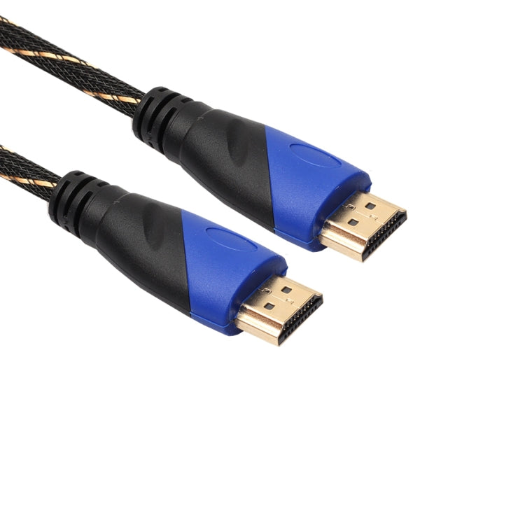 5m HDMI 1.4 Version 1080P Woven Net Line Blue Black Head HDMI Male to HDMI Male Audio Video Connector Cable with Mini HDMI & Micro HDMI & HDMI 3 in 1 Adapter Set My Store