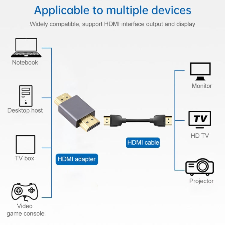 Позолоченный разъем HDMI-адаптер «папа-папа» (черный)