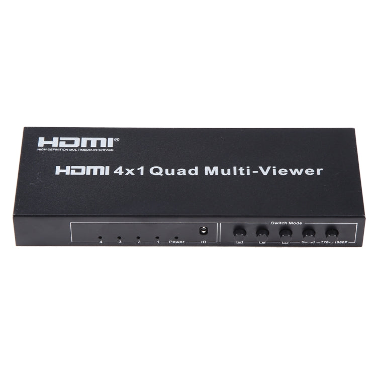 4 in 1 Out HDMI Quad Multi-viewer with Seamless Switcher, EU Plug