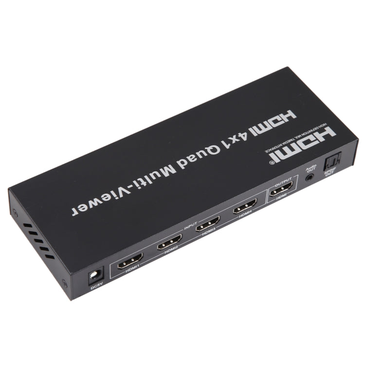 4 in 1 Out HDMI Quad Multi-viewer with Seamless Switcher, EU Plug