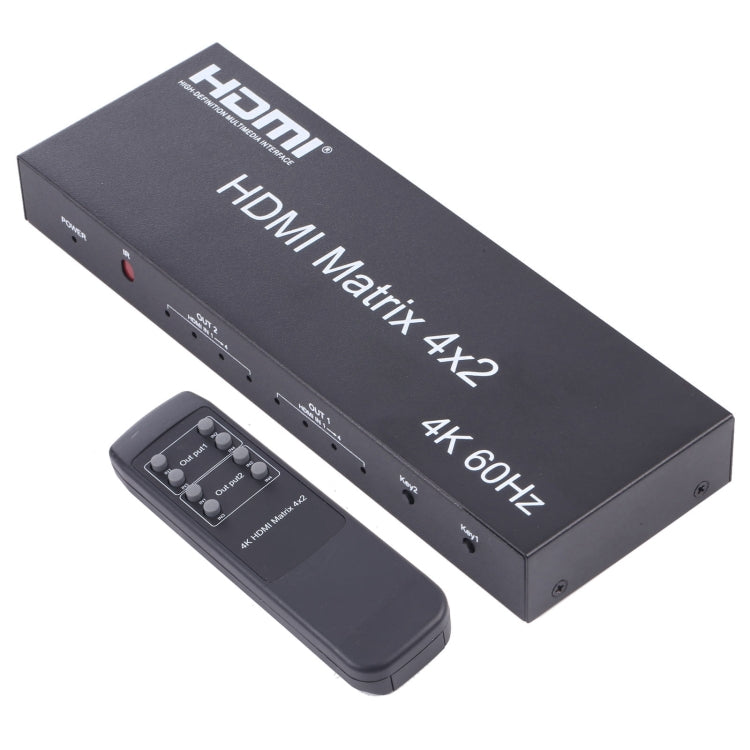 HDMI 4x2 Matrix Switcher / Splitter with Remote Controller, Support ARC / MHL / 4Kx2K / 3D, 4 Ports HDMI Input, 2 Ports HDMI Output My Store