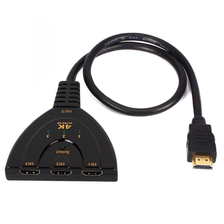 3 in 1 HDMI Input  4K x 2K HDTV Pigtail Switch Adapter HDMI Splitter