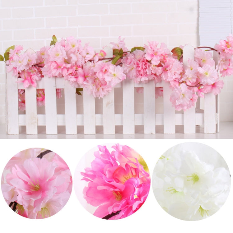 Cherry Blossom Artificial Flower Interior Background Wall Window Decoration, Length: 1.77m My Store