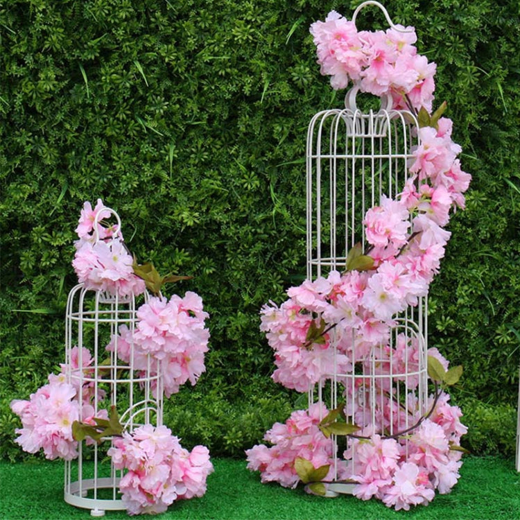 Cherry Blossom Artificial Flower Interior Background Wall Window Decoration, Length: 1.77m My Store