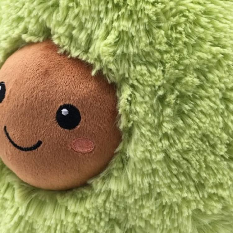 Long Plush Cartoon Avocado Shape Pillow Cushion Plush Toy, Height: 20cm Reluova