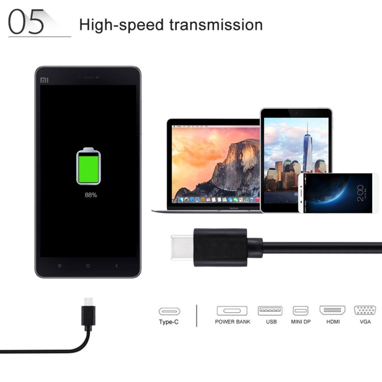 HAWEEL 1m USB-C / Type-C to USB 2.0 Data & Charging Cable My Store