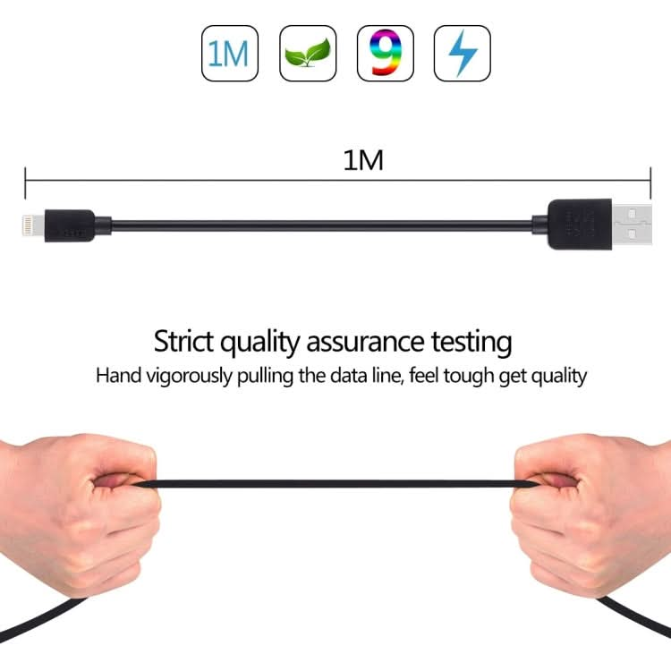 2 PCS HAWEEL 1m High Speed 8 pin to USB Sync and Charging Cable Kit for iPhone, iPad