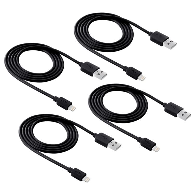 4 PCS HAWEEL 1m High Speed 8 pin to USB Sync and Charging Cable Kit for iPhone, iPad