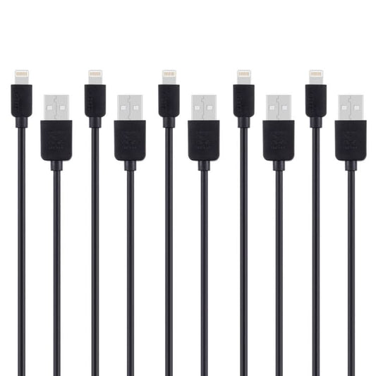 5 PCS HAWEEL 1m High Speed 8 pin to USB Sync and Charging Cable Kit for iPhone, iPad