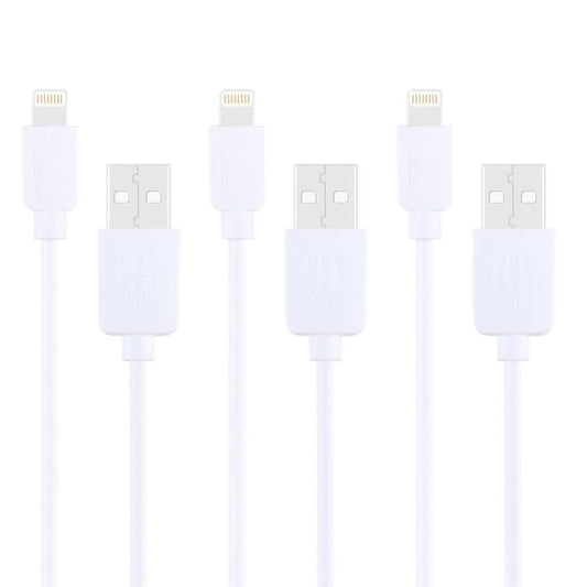 3 PCS HAWEEL 1m High Speed 8 pin to USB Sync and Charging Cable Kit for iPhone, iPad