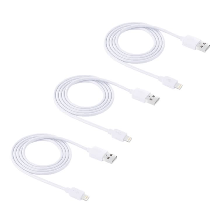 3 PCS HAWEEL 1m High Speed 8 pin to USB Sync and Charging Cable Kit for iPhone, iPad