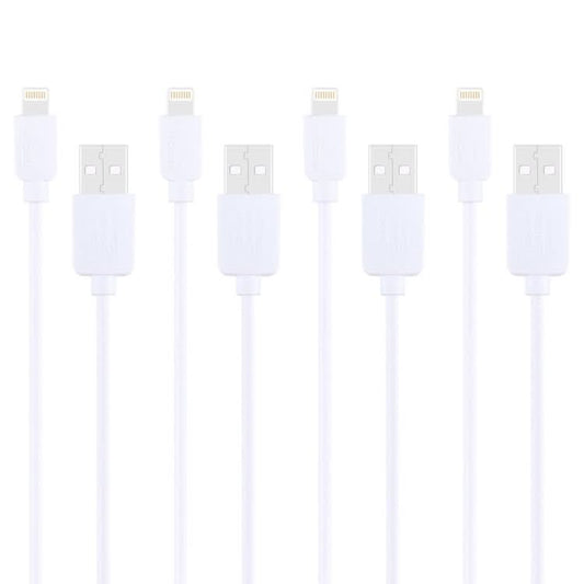 4 PCS HAWEEL 1m High Speed 8 pin to USB Sync and Charging Cable Kit for iPhone, iPad