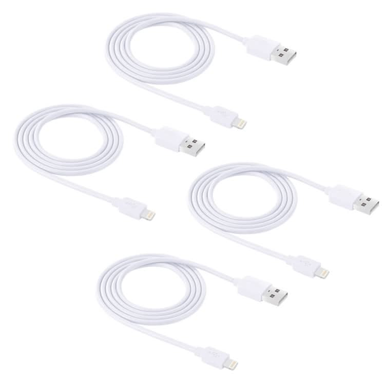 4 PCS HAWEEL 1m High Speed 8 pin to USB Sync and Charging Cable Kit for iPhone, iPad