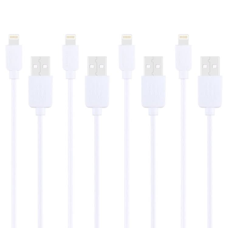 4 PCS HAWEEL 1m High Speed 8 pin to USB Sync and Charging Cable Kit for iPhone, iPad