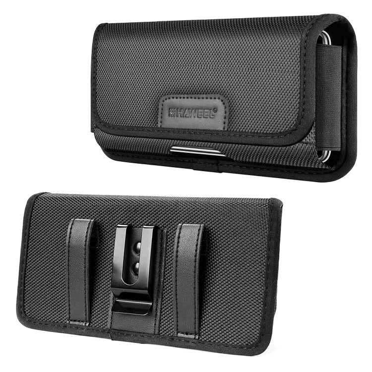 HAWEEL 4.7 inch Nylon Cloth Phone Belt Clip Horizontal Carrying Pouch with Card Slot My Store