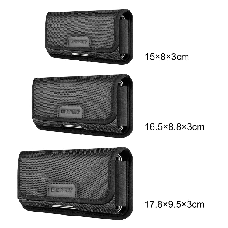 HAWEEL 6.1-6.8 inch Nylon Cloth Phone Belt Clip Horizontal Carrying Pouch with Card Slot My Store