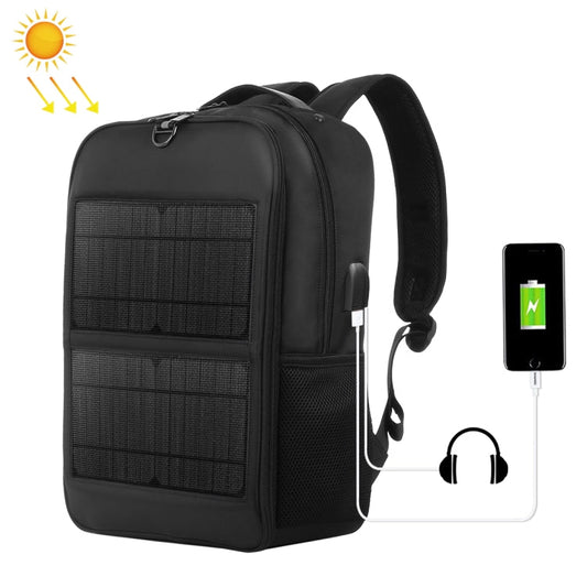 HAWEEL 14W Solar Panel Power Backpack Laptop Bag with Handle and 5V / 2.1A Max USB Charging Port Reluova