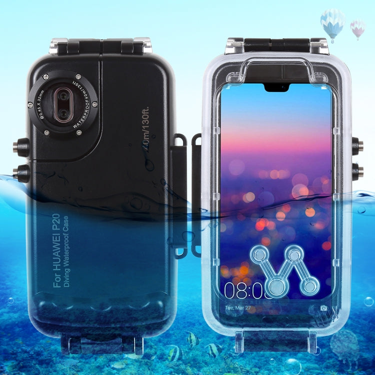 HAWEEL 40m/130ft Waterproof Diving Case for Huawei P20, Photo Video Taking Underwater Housing Cover My Store