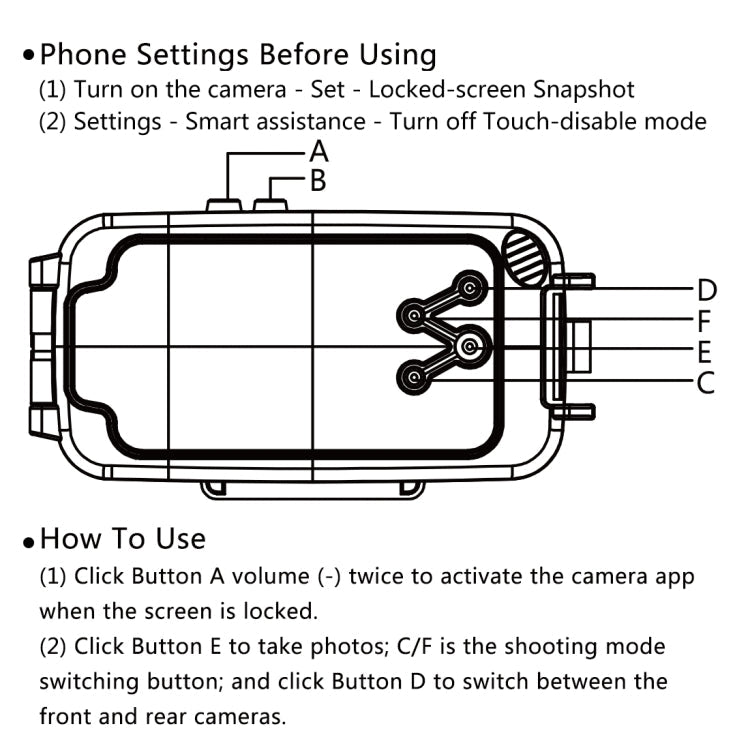 HAWEEL 40m/130ft Waterproof Diving Case for Huawei P20, Photo Video Taking Underwater Housing Cover