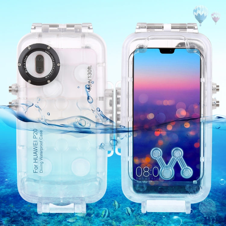 HAWEEL 40m/130ft Waterproof Diving Case for Huawei P20, Photo Video Taking Underwater Housing Cover My Store