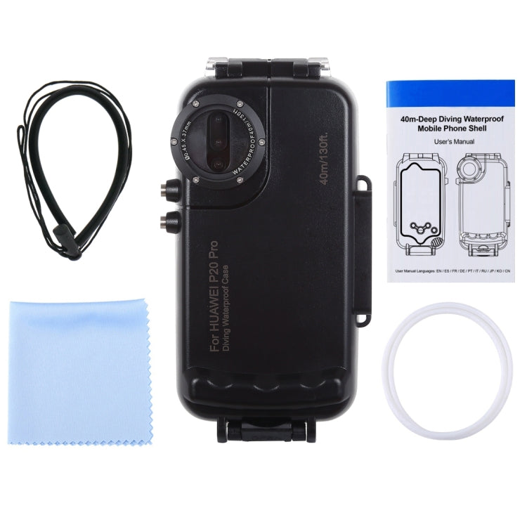 HAWEEL 40m/130ft Waterproof Diving Case for Huawei P20 Pro, Photo Video Taking Underwater Housing Cover My Store