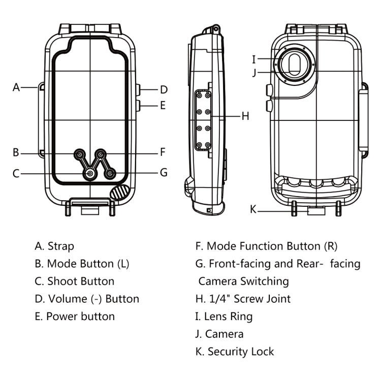 HAWEEL 40m/130ft Waterproof Diving Case for Huawei P20 Pro, Photo Video Taking Underwater Housing Cover My Store