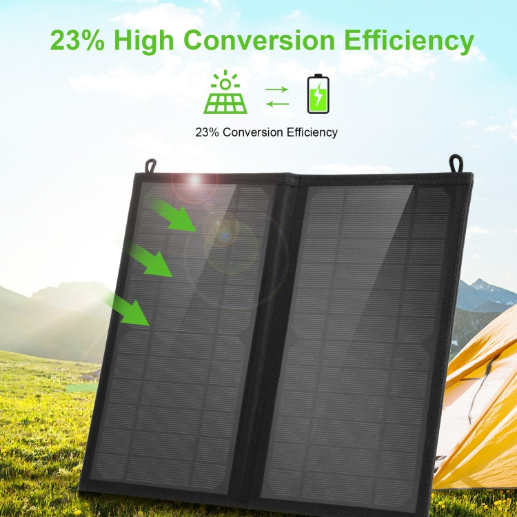 HAWEEL 12W 2 Panels Foldable Solar Panel Charger Bag with 5V / 3.1A Max Dual USB Ports, Support QC3.0 and AFC My Store