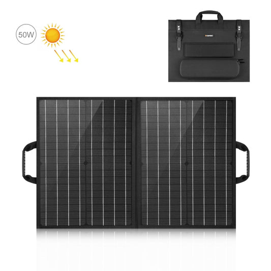 HAWEEL 50W Foldable Solar Panel Charger Travel Folding Bag